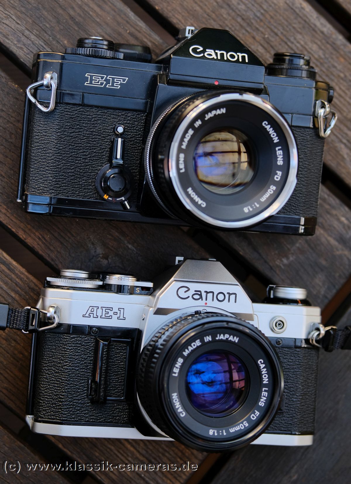 Canon EF and AE-1